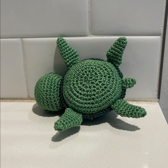 Handcrafted Sea Turtle Figure Toy Amigurumi Crochet Toy Decor Animal Ocean - Picture 8 of 10
